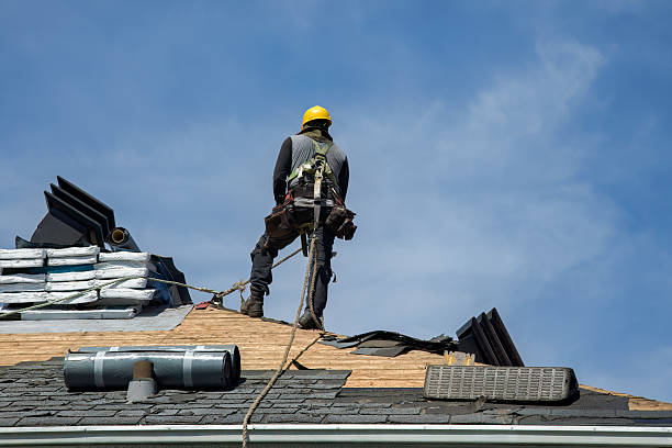 Professional Roof Replacement technician working in Milltown, MT